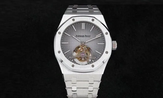 Audemars Piguet Royal Oak Tourbillon 26510PT.OO.1220PT.01 R8 Factory 1:1 Best Edition Replica Watch Grey Dial